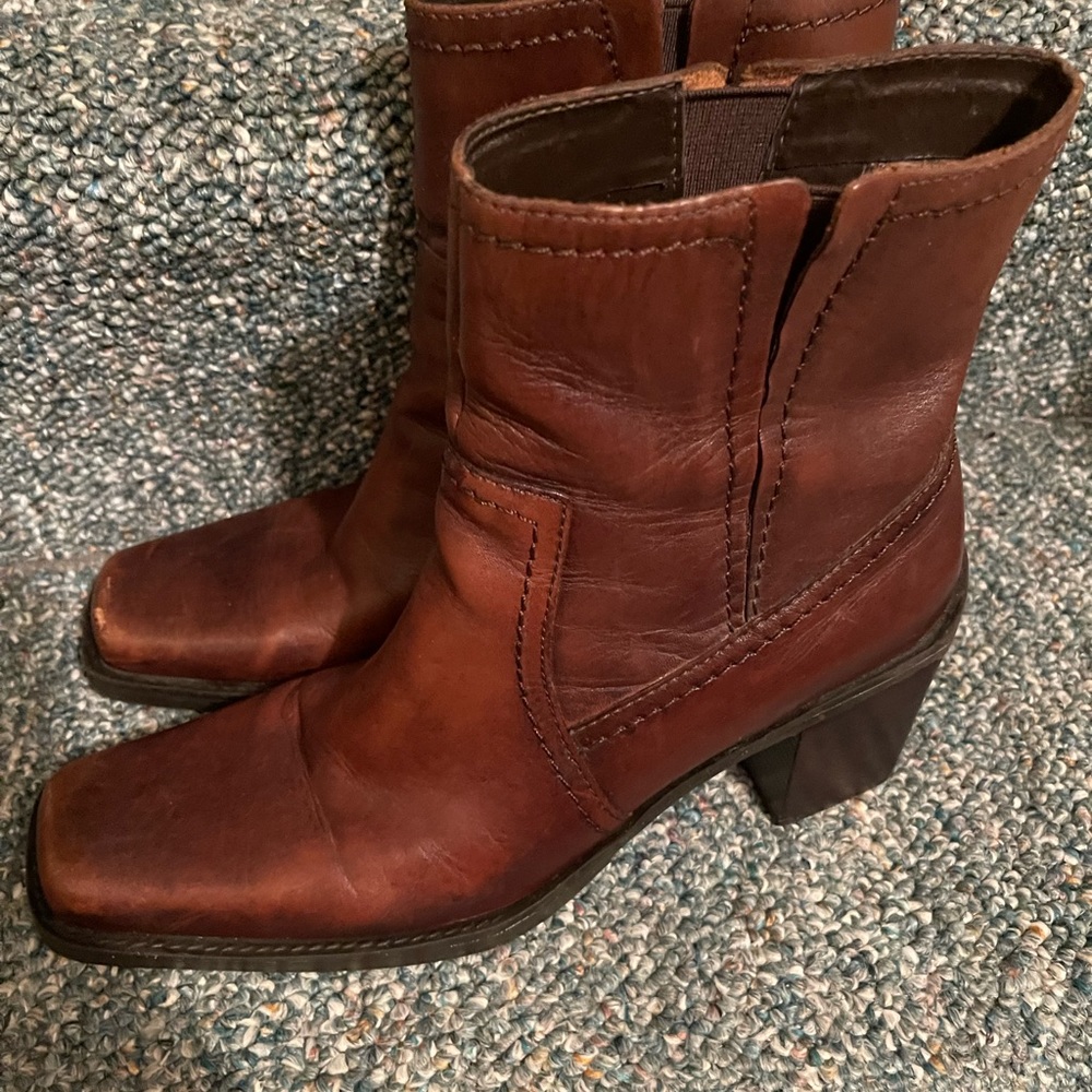 MIA Leather Booties Size 9